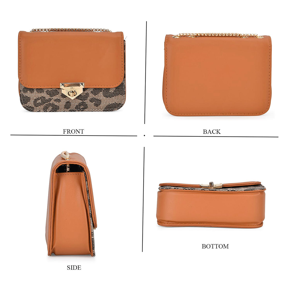 Set Of 3 PU Leather Crossbody Sling Bags 7700591 5