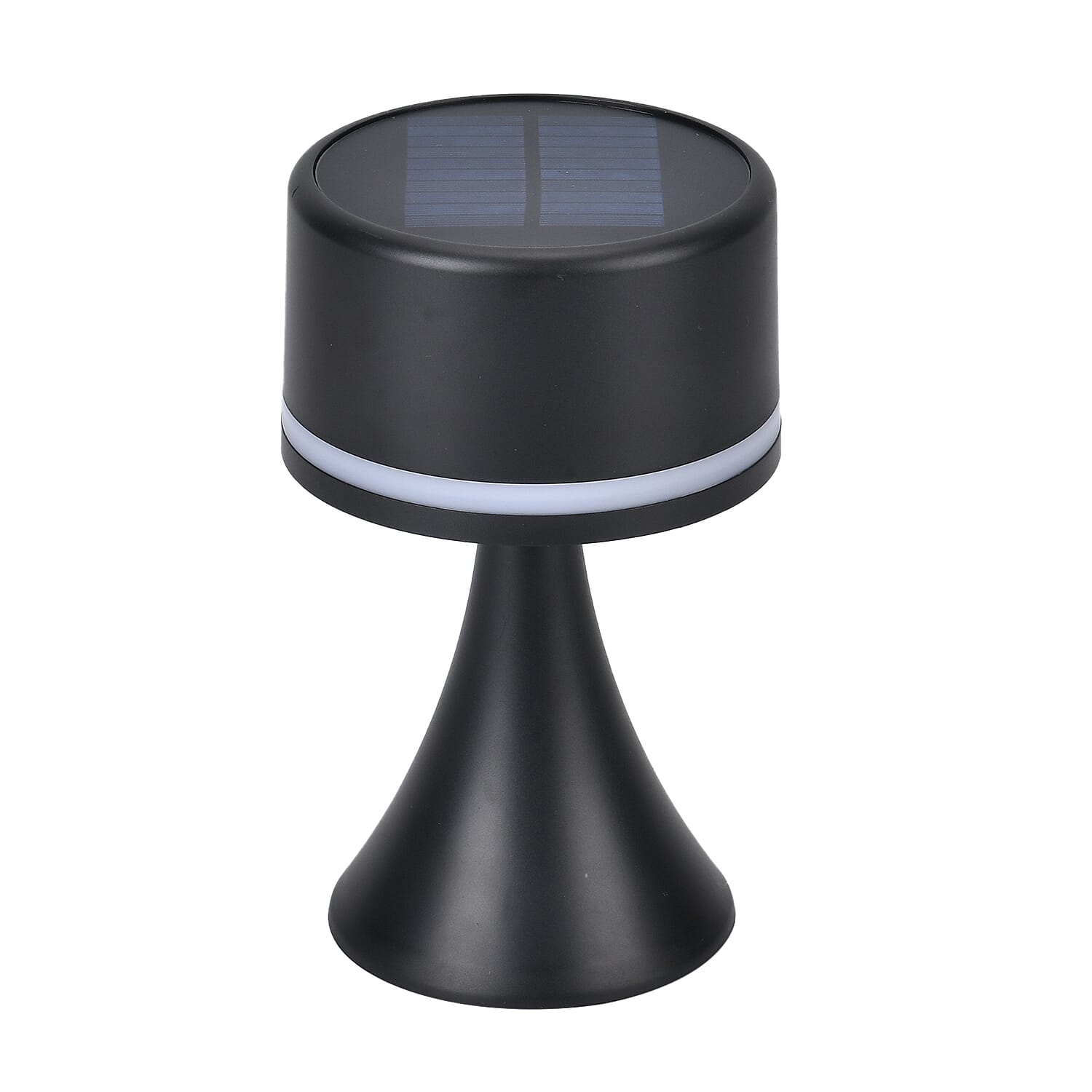 Solar Table Lamp with USB Recharge Function and 1200mah Battery - Black 7700593 0
