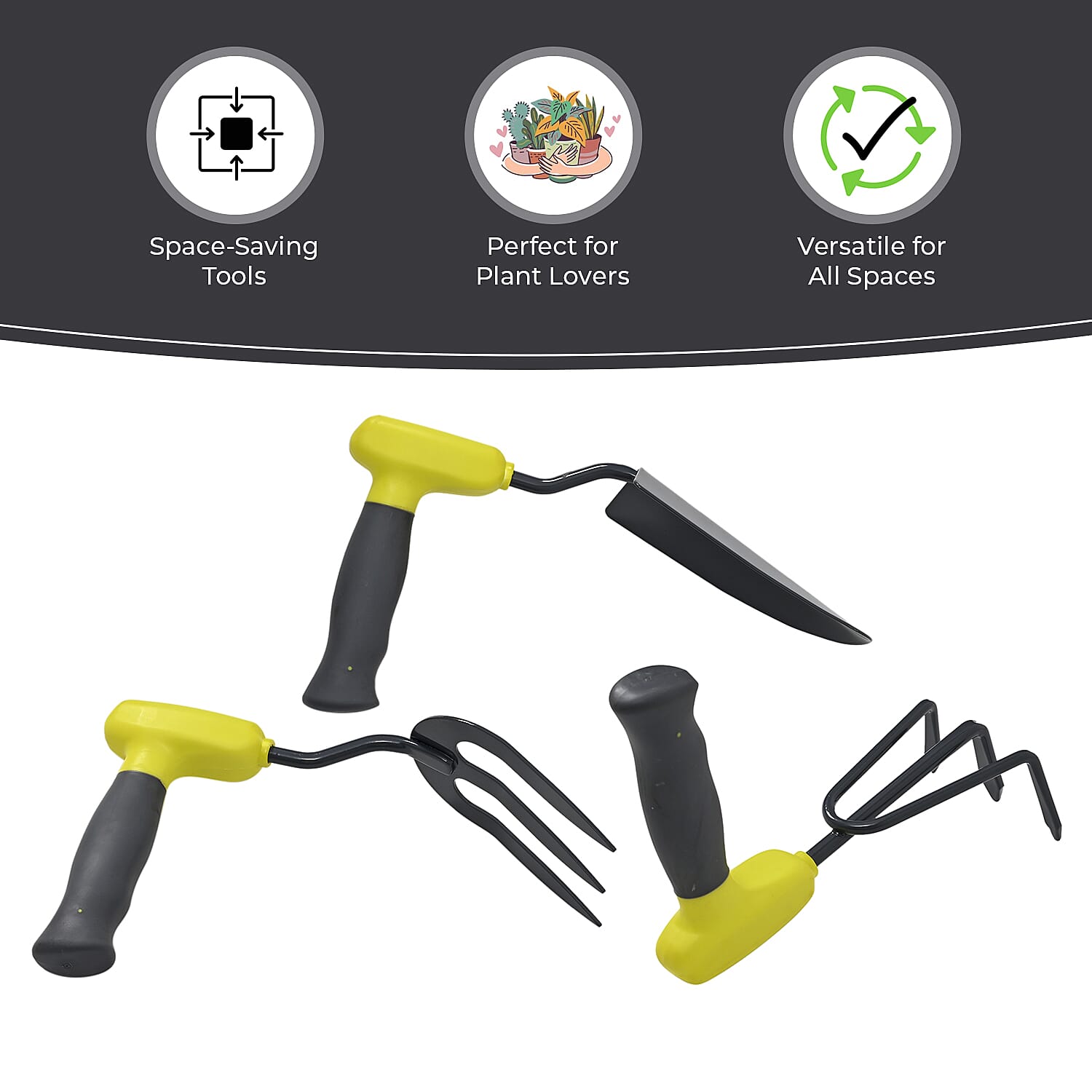 Set of 3 Gardening Tools - Includes a Shovel, Hand Rake, and Cultivator 7700656 5