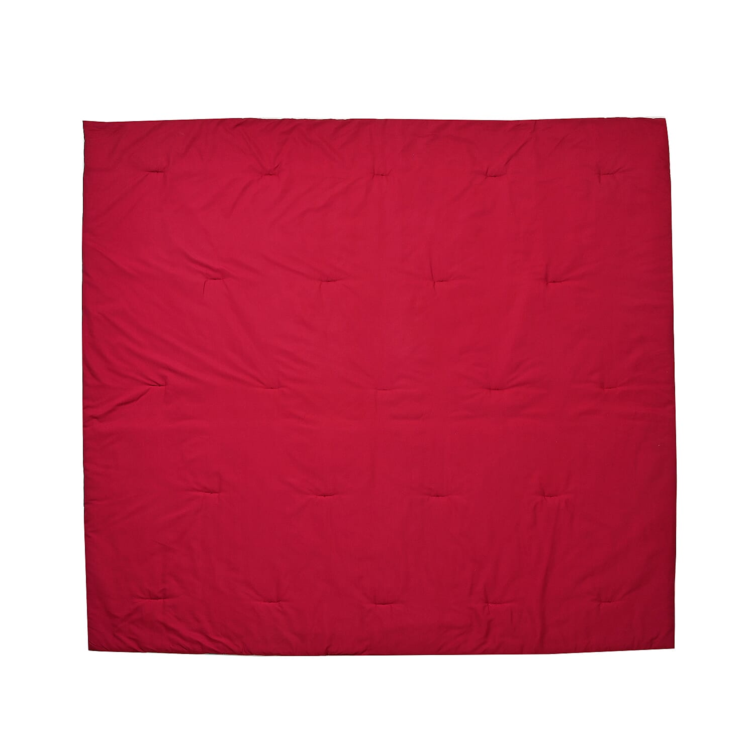 3 Piece Set - Peony Pattern Comforter with 2 Pillow Cases (Double Size 200x200 cm) - Red 7703128 6