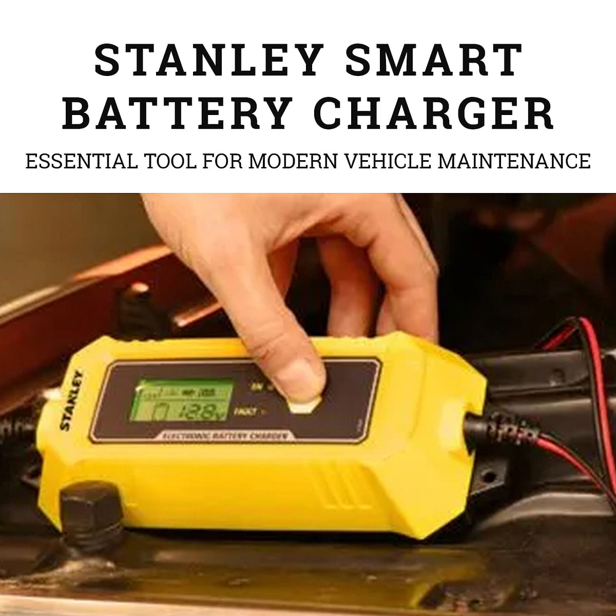 Stanley Smart Battery Charger (6-12V 4A) 7705500 1