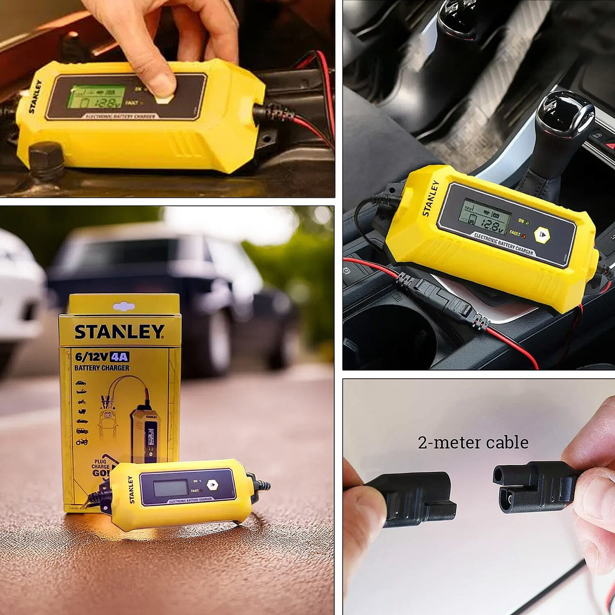 Stanley Smart Battery Charger (6-12V 4A) 7705500 2