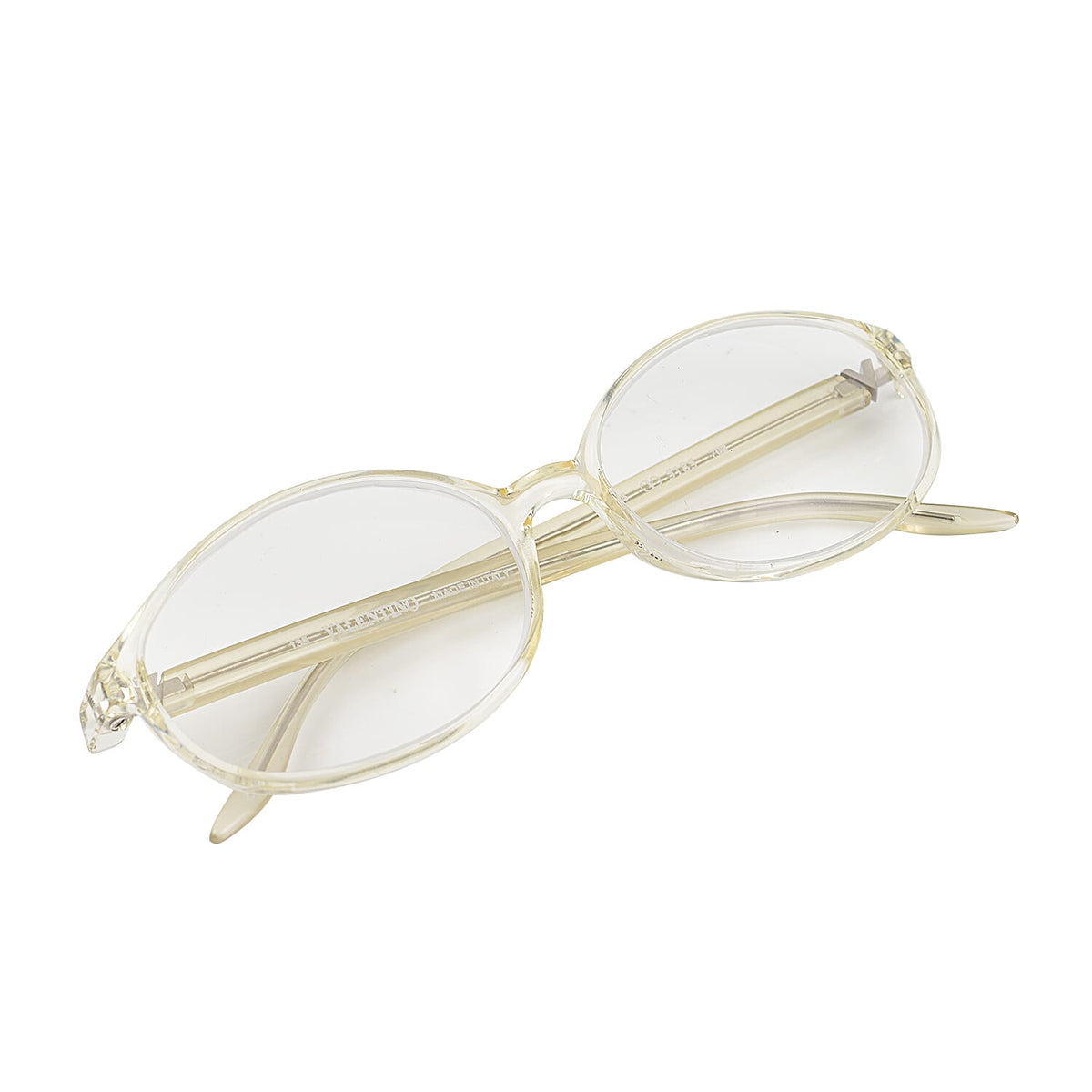 Designer Closeout - VALENTINO Rectangular Unisex Readers (Power 3.0 D) - Crystal V32523214 0