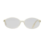 Designer Closeout - VALENTINO Rectangular Unisex Readers (Power 3.0 D) - Crystal_7705787_1