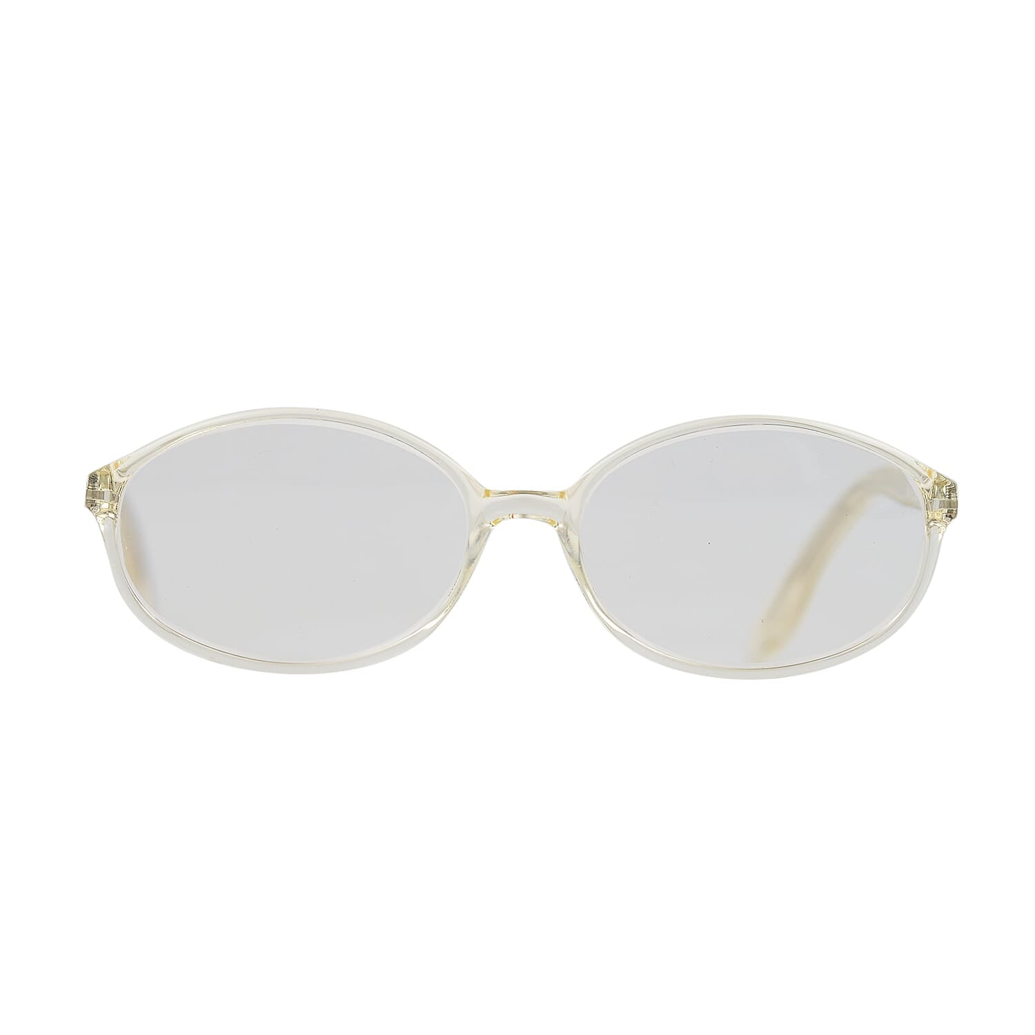 Designer Closeout - VALENTINO Rectangular Unisex Readers (Power 3.0 D) - Crystal V32523214 1