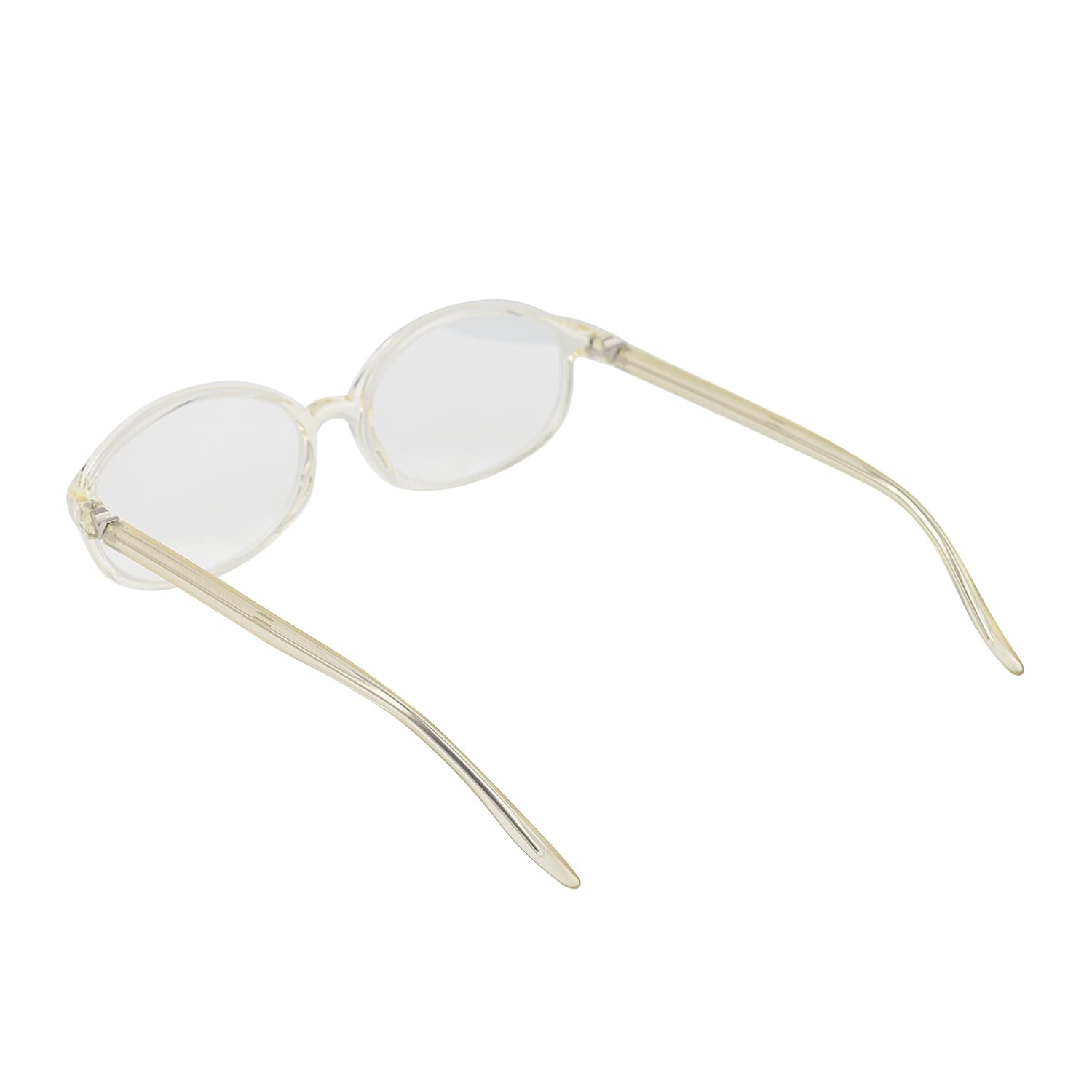 Designer Closeout - VALENTINO Rectangular Unisex Readers (Power 3.0 D) - Crystal V32523214 3