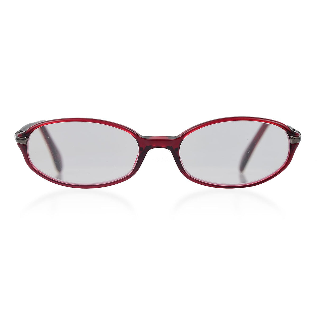 Designer Closeout - VALENTINO Rectangular Unisex Readers (Power 4.0 D) - Red V32640715 0