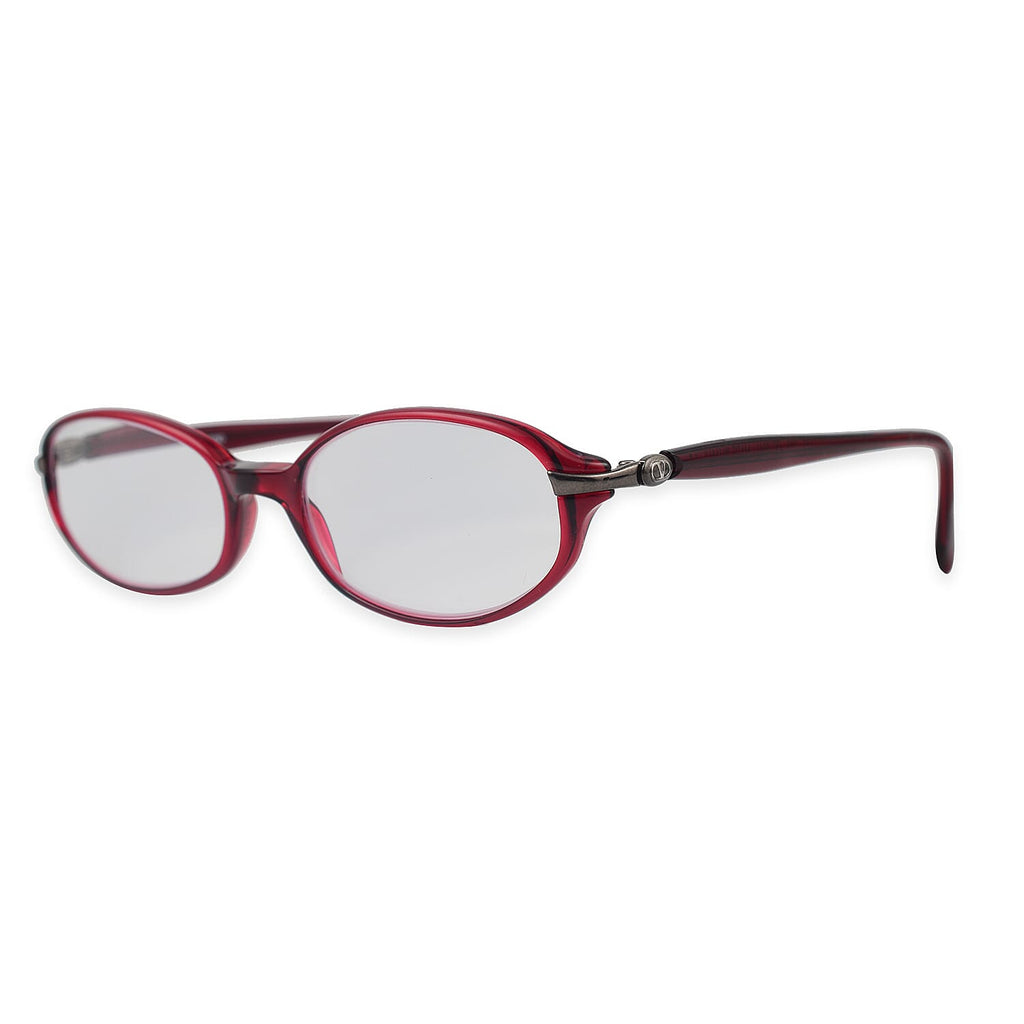 Designer Closeout - VALENTINO Rectangular Unisex Readers (Power 4.0 D) - Red_7705840_1