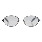 Designer Closeout - VALENTINO Oval Metal Unisex Readers (Power 4.0 D) - Blue_7705913