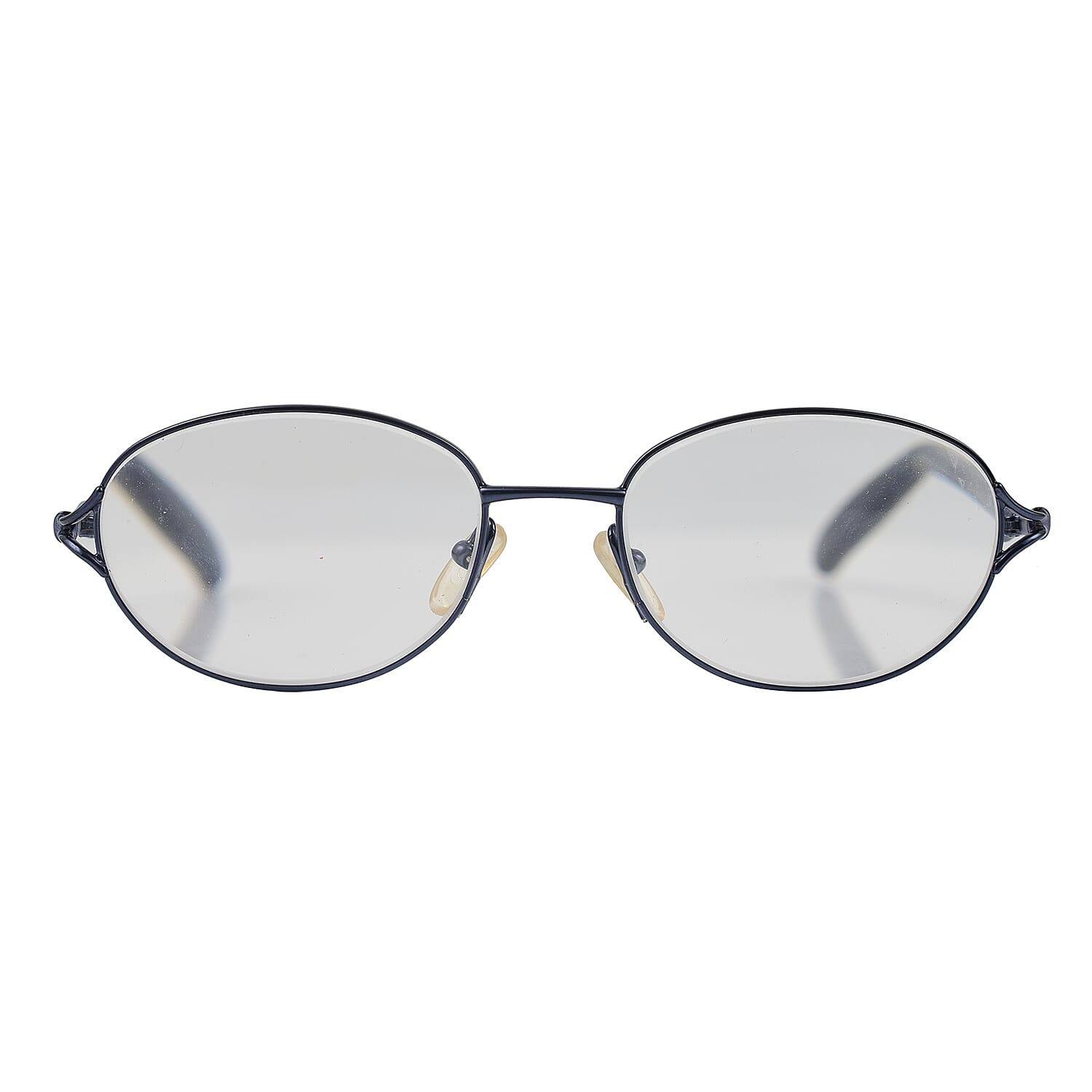 Designer Closeout - VALENTINO Oval Metal Unisex Readers (Power 4.0 D) - Blue V32512653 0