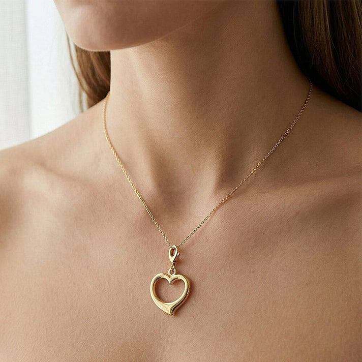 9K Yellow Gold Pendant with Spring Ring Clasp 7705993 2
