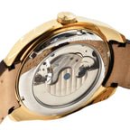 HERITOR Automatic Semi-Skeleton Movement 5ATM Water Resistance Gold Dial Mens Watch with Brown Leather Strap_7708659_6