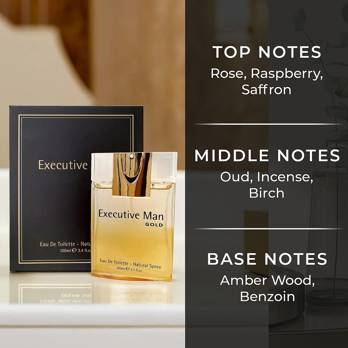 Executive Man Gold EDT - 100ml 7709193 6