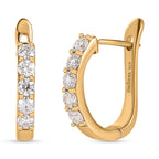Moissanite J Hoop Earrings in 18K Vermeil Yellow Gold Plated Sterling Silver 1.00 Ct._7709836