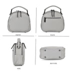 100% Genuine Leather Circle Croc Embossed Crossbody Bag - Creamy Off-White_7710165_3