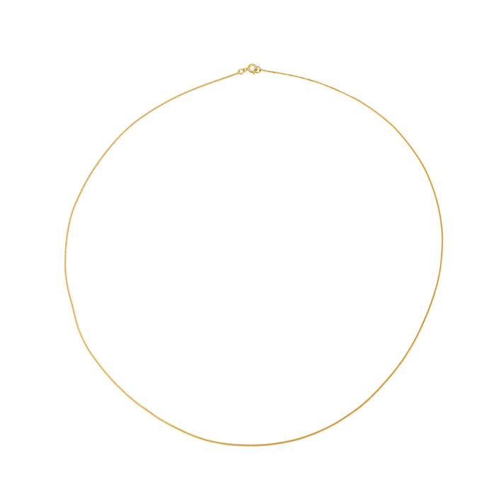 Hatton Garden Closeout - 9K Yellow Gold 0.6MM Diamond Cut Curb Necklace with Spring Ring Clasp 18 Inch 7711947 1