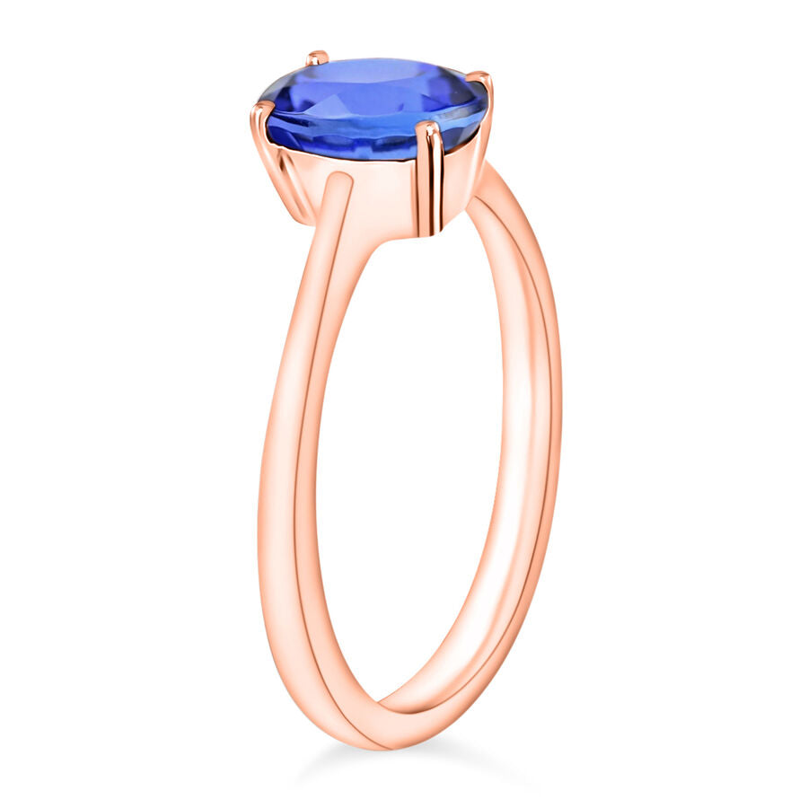 Tanzanite  Ring in Vermeil RG Sterling Silver 1.35 ct  1.350  Ct. 7716369 2