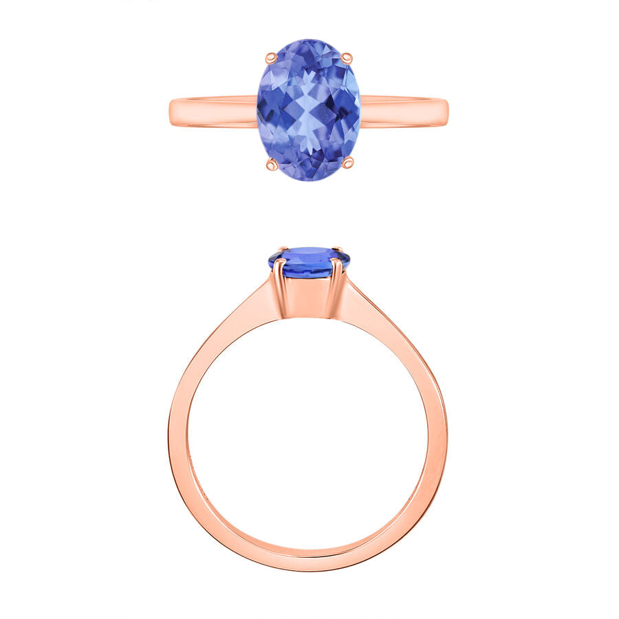 Tanzanite  Ring in Vermeil RG Sterling Silver 1.35 ct  1.350  Ct. 7716369 3