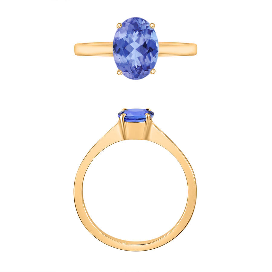 Tanzanite  Ring in Vermeil YG Sterling Silver 1.35 ct  1.350  Ct. 7716386 3