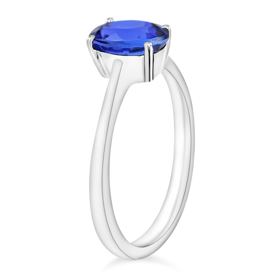 14K W Gold  AA  Tanzanite Ring 1.35 ct,  Gold Wt. 4 Gms  1.350  Ct. 7716407 2