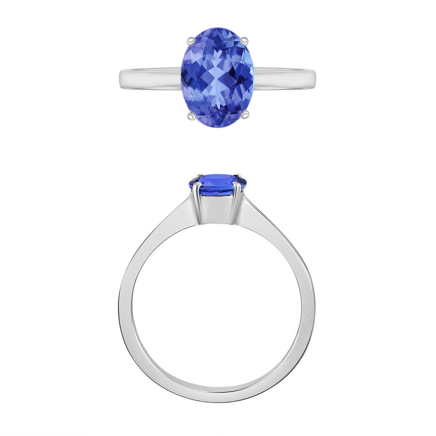 14K W Gold  AA  Tanzanite Ring 1.35 ct,  Gold Wt. 4 Gms  1.350  Ct. 7716407 3