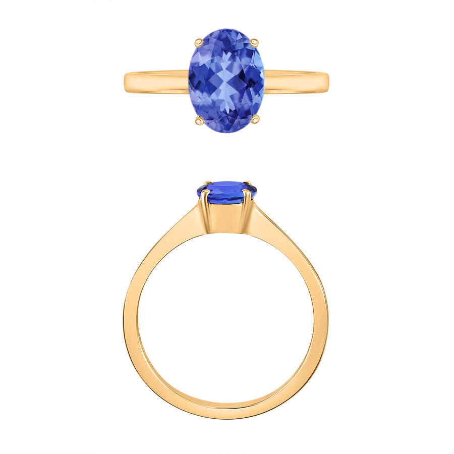 14K Yellow Gold  AA  Tanzanite Ring 1.35 ct,  Gold Wt. 4 Gms  1.350  Ct. 7716427 3