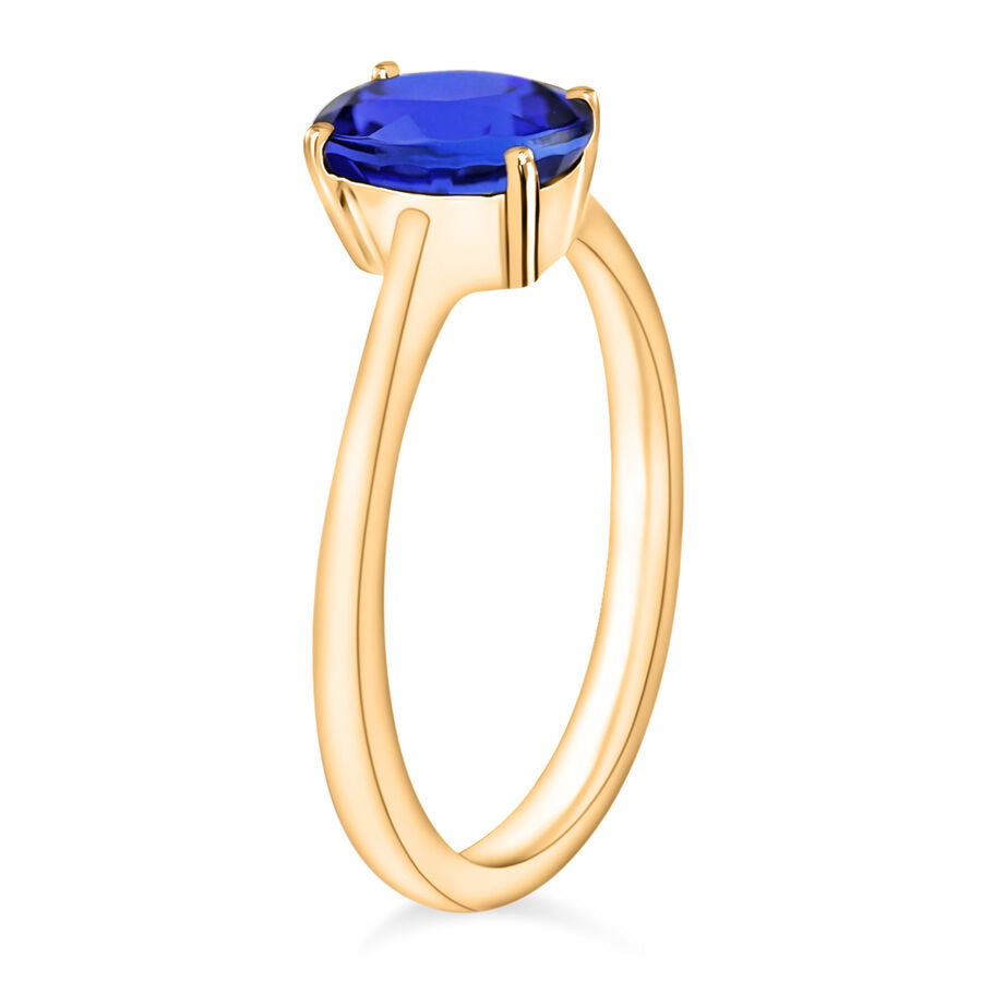 18K Yellow Gold  AAA  Tanzanite Ring 1.35 ct,  Gold Wt. 5.5 Gms  1.350  Ct. 7716484 2