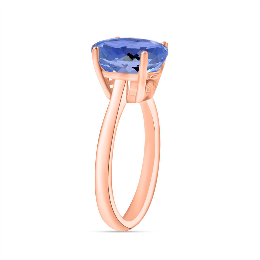 Tanzanite  Solitaire Ring in Vermeil YG Sterling Silver 3.05 ct  3.050  Ct. 7716581 2