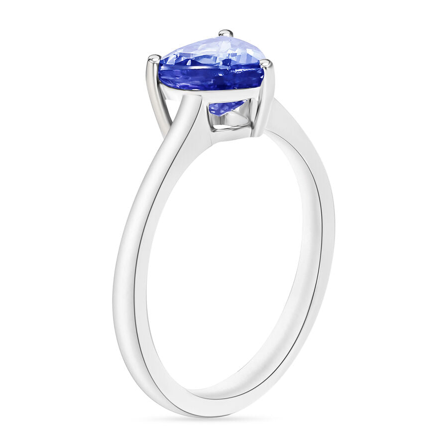 14K W Gold  AA  Tanzanite Ring 1.45 ct,  Gold Wt. 4 Gms  1.450  Ct. 7716991 2