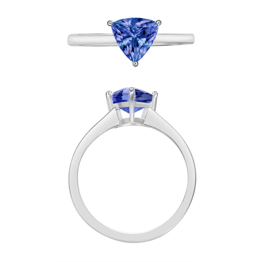 14K W Gold  AA  Tanzanite Ring 1.45 ct,  Gold Wt. 4 Gms  1.450  Ct. 7716991 3