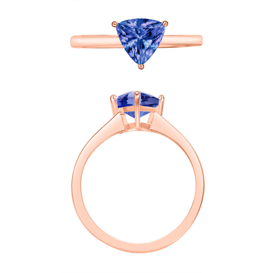 14K Rose Gold  AA  Tanzanite Ring 1.45 ct,  Gold Wt. 4 Gms  1.450  Ct. 7717110 3