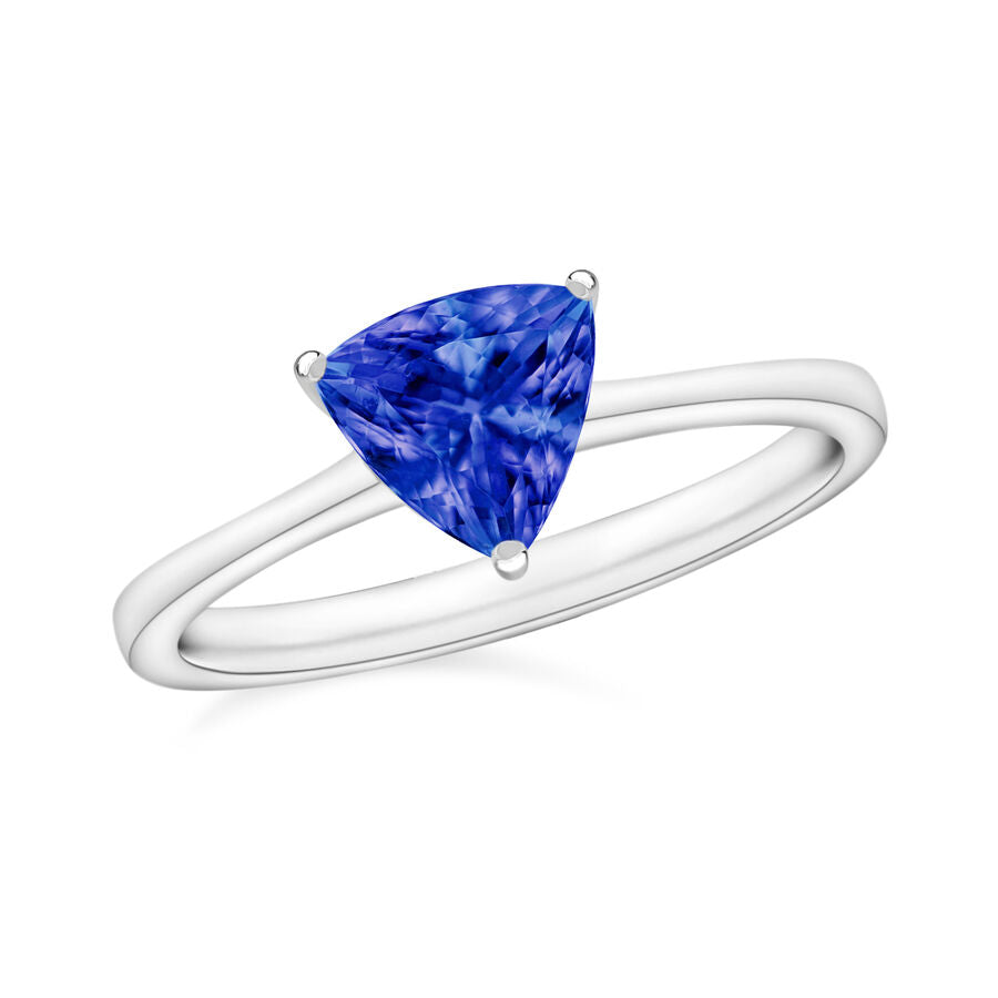 18K W Gold  AAA  Tanzanite Ring 1.45 ct,  Gold Wt. 5.5 Gms  1.450  Ct. 7717161 0