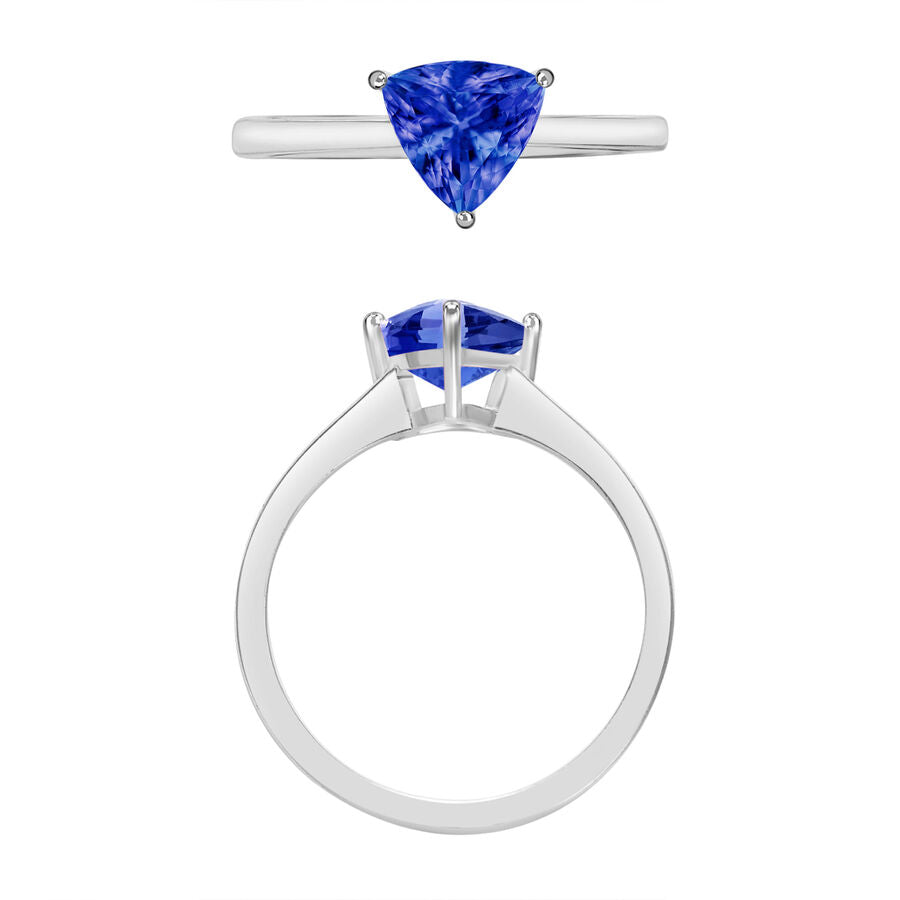 18K W Gold  AAA  Tanzanite Ring 1.45 ct,  Gold Wt. 5.5 Gms  1.450  Ct. 7717161 3