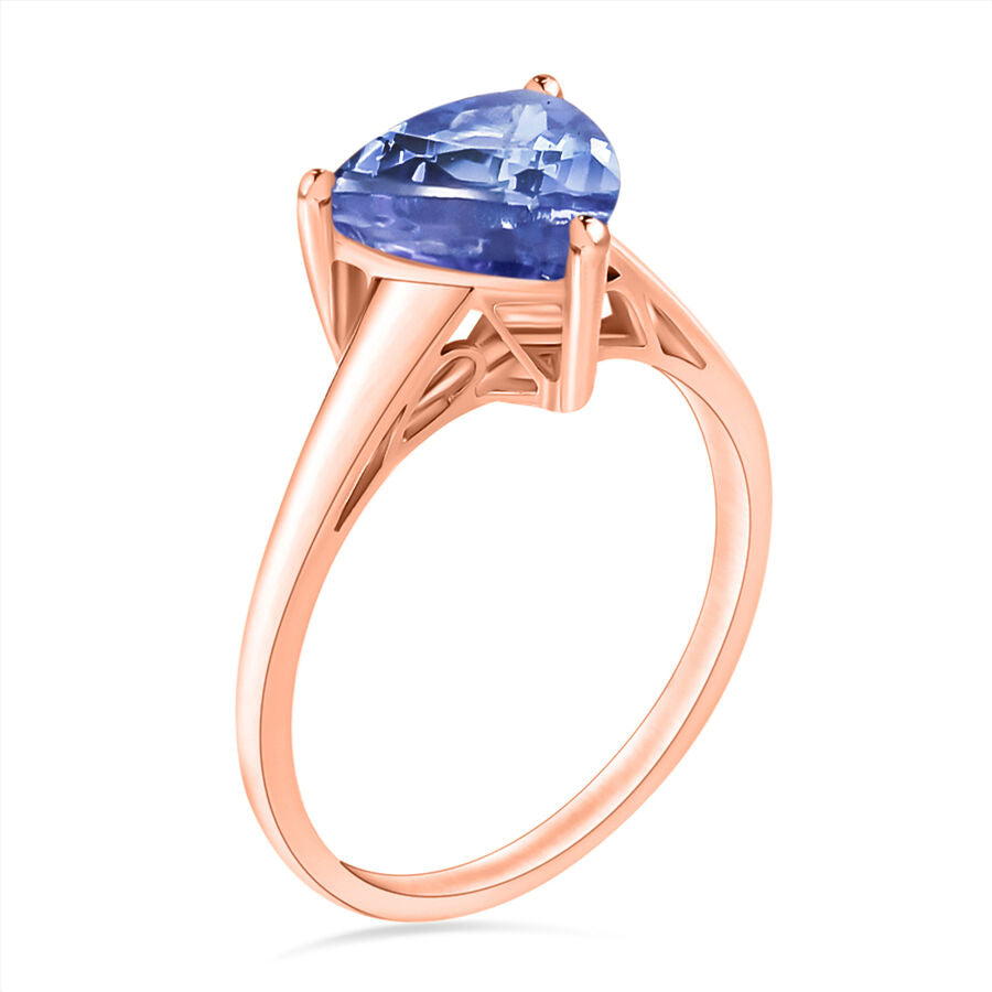 Tanzanite  Ring in Vermeil YG Sterling Silver 2.90 ct  2.900  Ct. 7717331 2