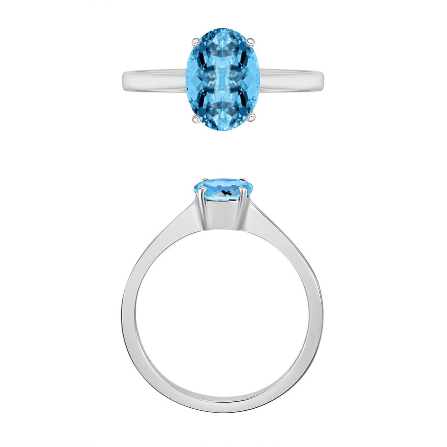 950 Platinum  AAAA  Santamaria Aquamarine  Ring 1.30 ct,  Platinum Wt. 5.5 Gms  1.300  Ct. 7717399 3