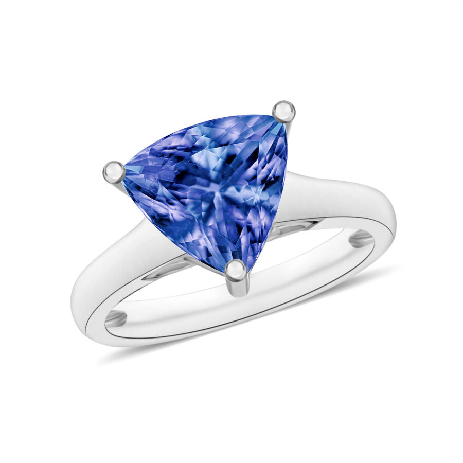 14K W Gold  AA  Tanzanite Ring 2.90 ct,  Gold Wt. 3.96 Gms  2.900  Ct. 7717450 0