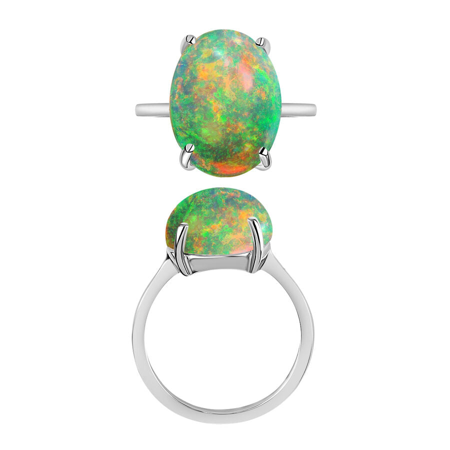 950 Platinum  AAAA  Ethiopian Opal  Solitaire Ring 5.00 ct,  Platinum Wt. 5.5 Gms  5.000  Ct. 7717637 3