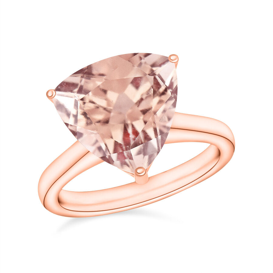 14K Rose Gold  AAA   Morganite  Solitaire Ring 2.60 ct,  Gold Wt. 4 Gms  2.600  Ct. 7719763 0
