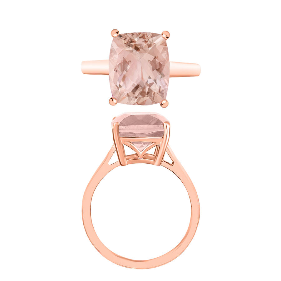14K Rose Gold  AAA   Morganite  Ring 4.95 ct,  Gold Wt. 4 Gms  4.950  Ct. 7720144 3