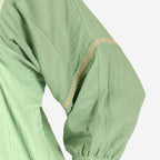 100% Cotton Tamsy Embroiderd Gauze Top Size S (8-10) - Green_7720898_4
