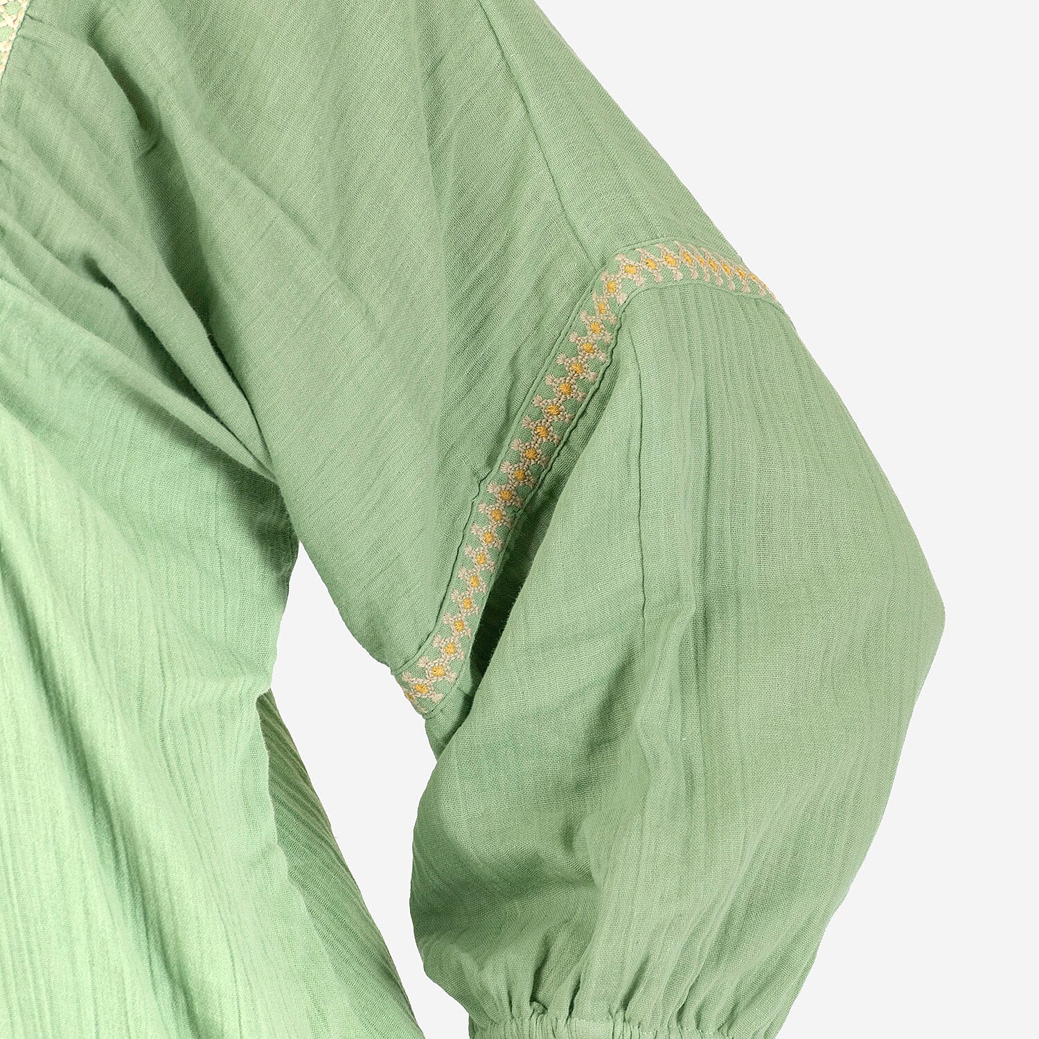 TAMSY Pure Cotton Embroidered Gauze Top V32512490 4