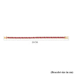 Ruby Marquee Tennis Bracelet (Size 7.5) with GB Lock Box in 18K Vermeil Yellow Gold Plated Sterling Silver 11.25 Ct, Silver Wt. 12.96 Gms_7723252_4
