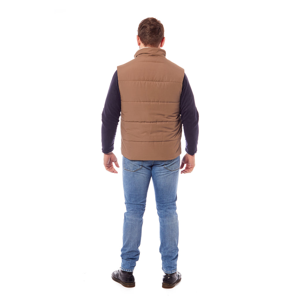 Gents Logan Warm Padded Multi Pocket Gilet (Size M) - Tan_7724467_2
