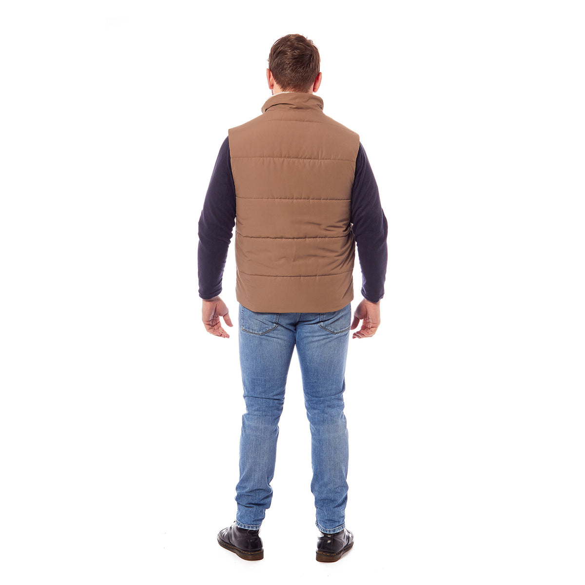 Gents Logan Warm Padded Multi Pocket Gilet (Size M) - Tan 7724467 2