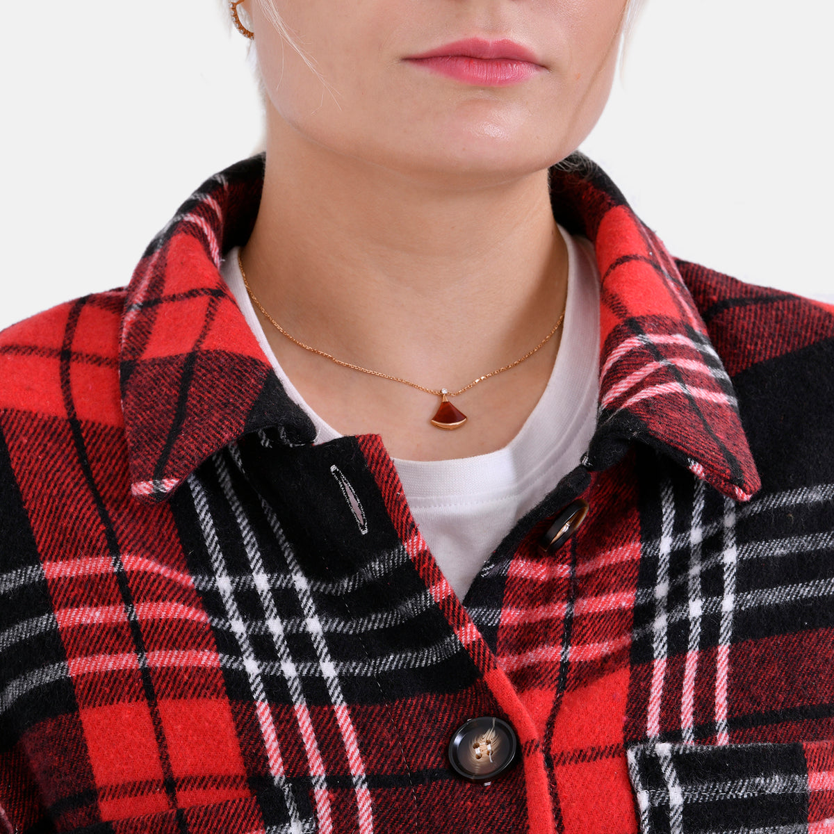 Tamsy Brushed Cotton Blend Checked Shacket 7724567 5