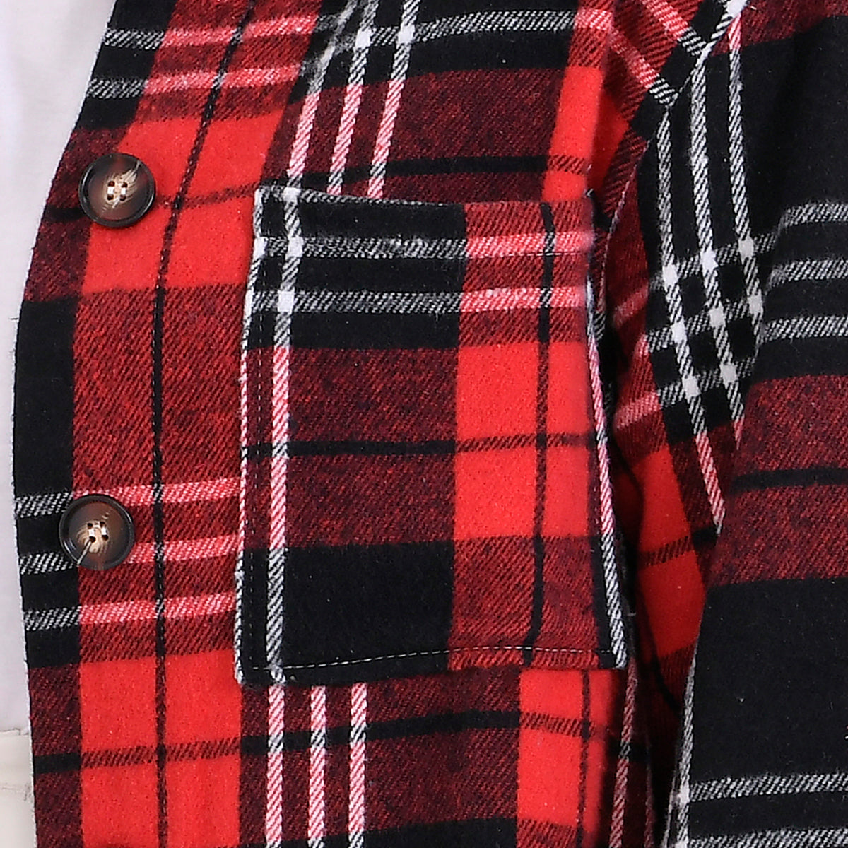 Tamsy Brushed Cotton Blend Checked Shacket 7724567 7