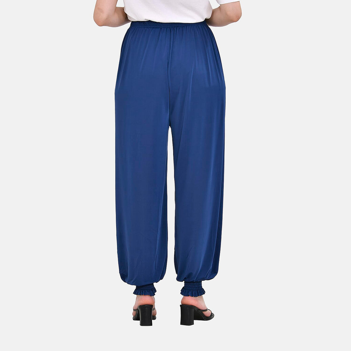 Printed Trouser (Curve Size) - Blue V32516753 7