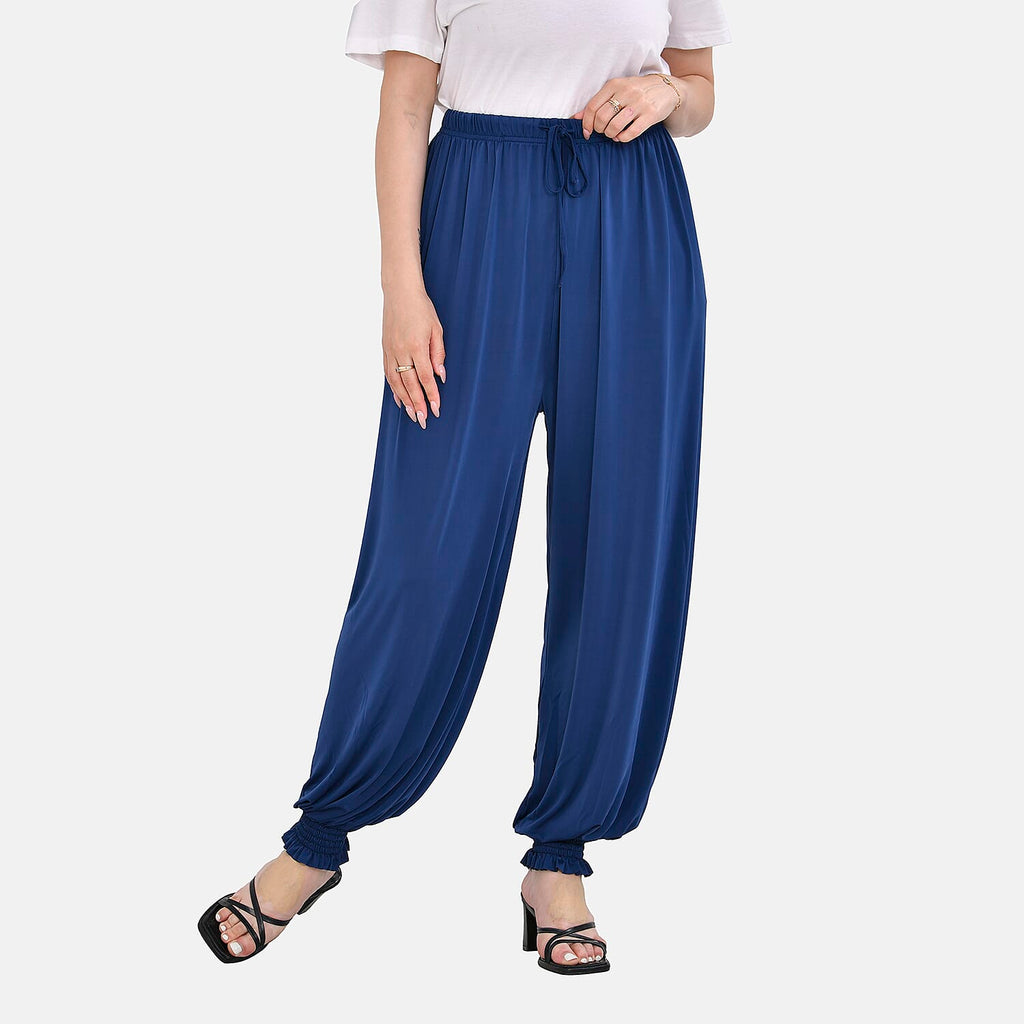Printed Trouser (Curve Size) - Blue_7724897_7