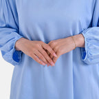 Tamsy 100% Viscose Relaxed Fit Blouse (Size 16 to18) - Blue_7724949_5