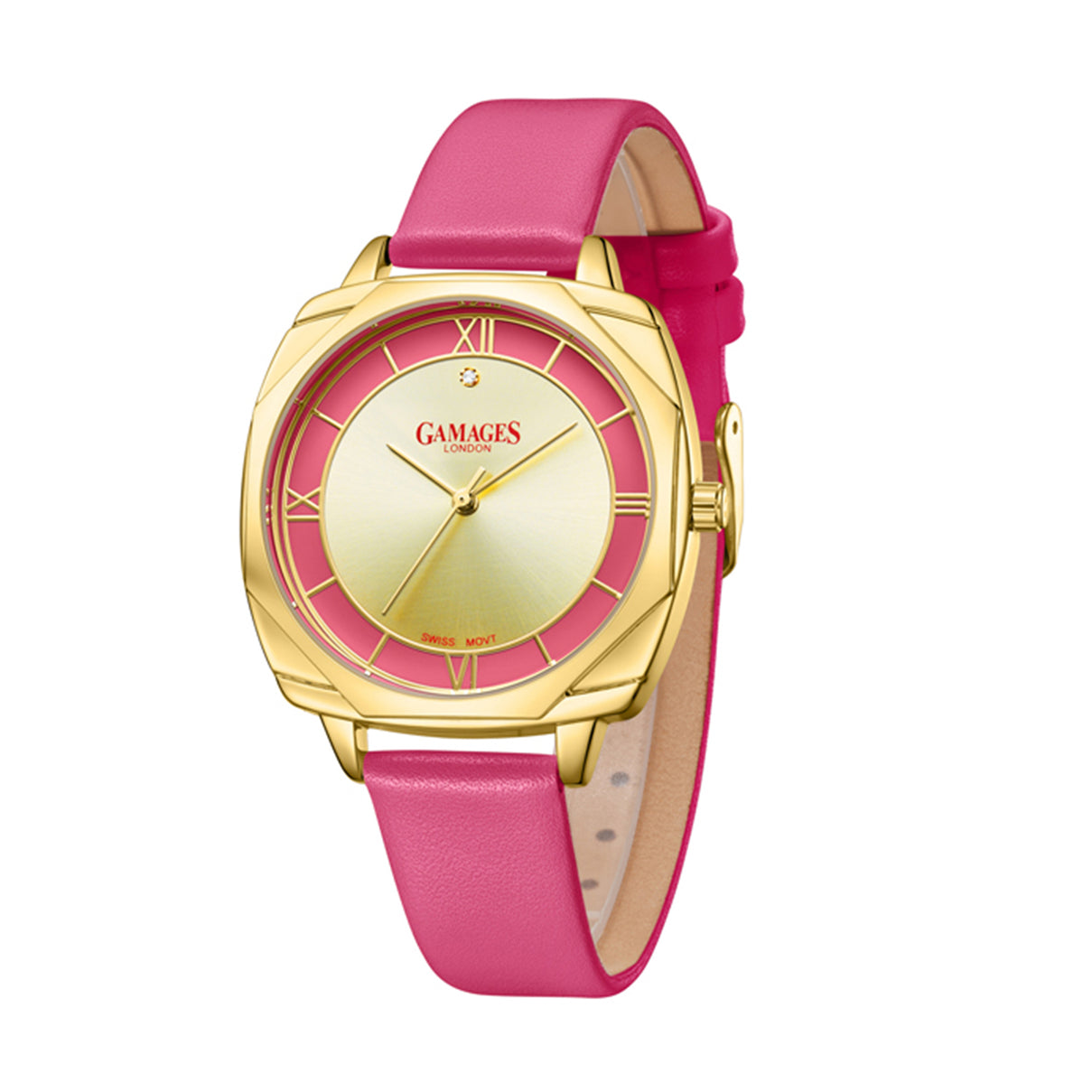 Gamages Of London: Ladies Resplendent Diamond Watch in Stainless Steel with Goldtone V32512633 0